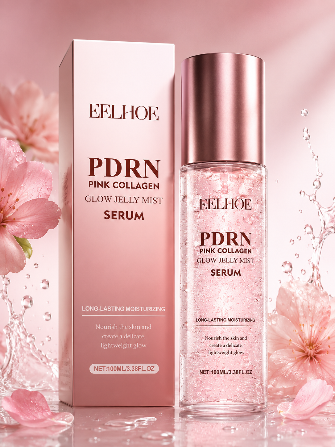 Collagen Jelly Serum Mist with Niacinamide & Hyaluronic Acid, Moisturizing Brightening Anti-aging Face Spray, 30g